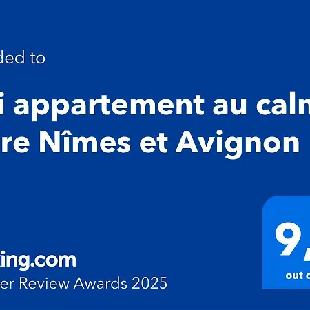 Apartmán Joli Au Calme Entre Nimes Et Avignon *